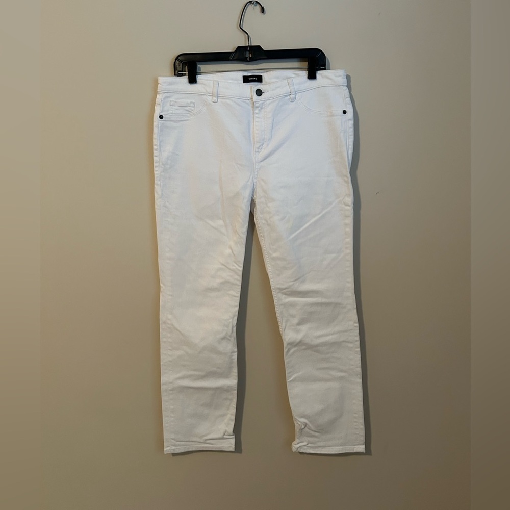 Theory White Denim Pants Size 31 - Picture 1 of 7